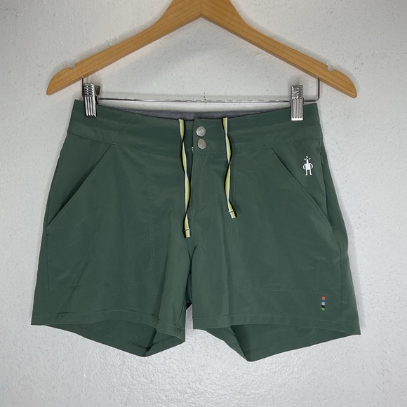 Smartwool Women's Green Merino Sport Lightweight Hiking Shorts Sz XS Activewear - Picture 2 of 9